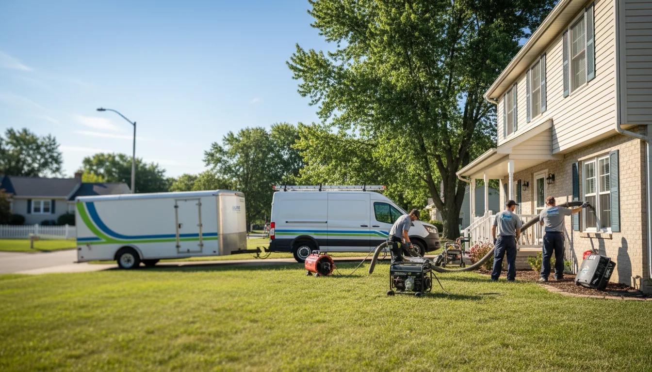 Flooded Basement Restoration And Cleanup With Repair in La Harpe, IL near me
